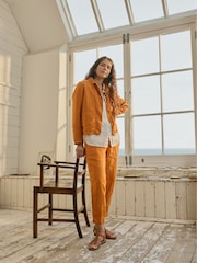 Seasalt Cornwall Orange Arame Linen Jacket - Image 2 of 11