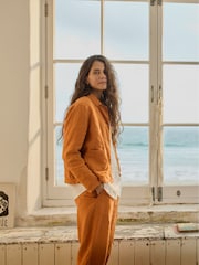 Seasalt Cornwall Orange Arame Linen Jacket - Image 4 of 11