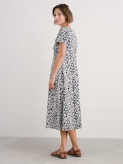 Seasalt Cornwall Blue Chapelle Jersey 100% Cotton Dress - Image 2 of 5