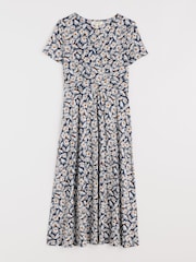 Seasalt Cornwall Blue Chapelle Jersey 100% Cotton Dress - Image 4 of 5