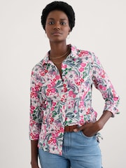 Seasalt Cornwall Pink Larissa 100% Cotton Shirt - Image 1 of 6