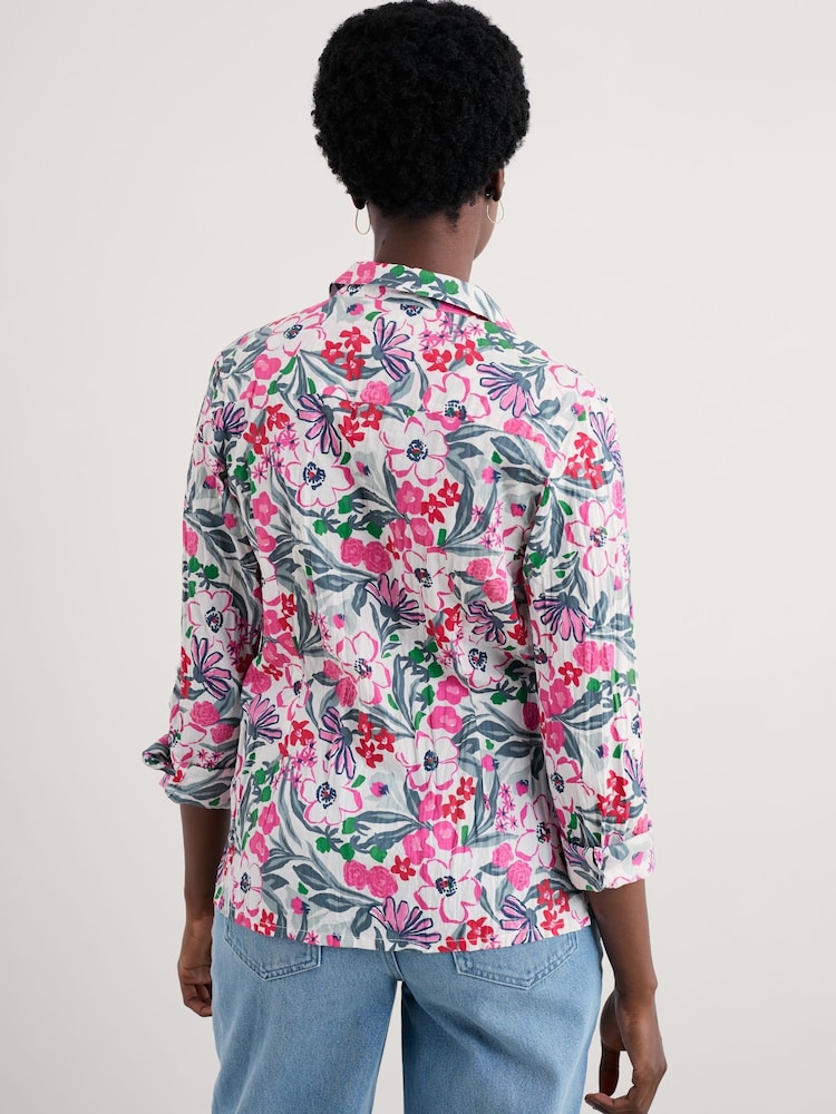 Seasalt Cornwall Pink Larissa 100% Cotton Shirt - Image 2 of 6