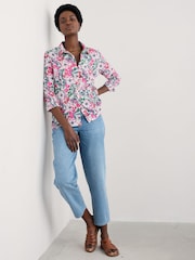 Seasalt Cornwall Pink Larissa 100% Cotton Shirt - Image 3 of 6