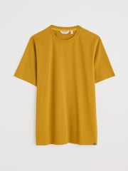 Seasalt Cornwall Yellow Mens Merthen 100% Cotton T-Shirt - Image 4 of 5