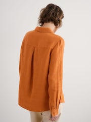 Seasalt Cornwall Orange Hazel Branch Shirt - Image 3 of 5