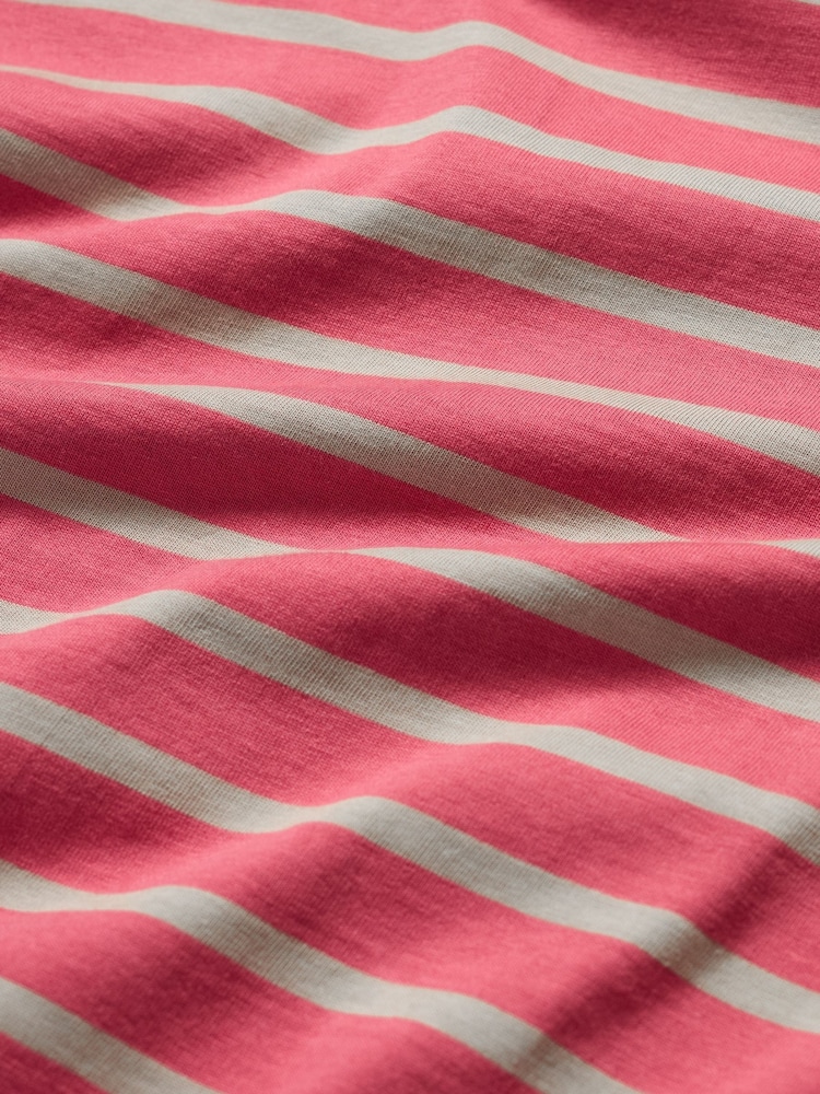 Seasalt Cornwall Pink Mens Sailor 100% Cotton T-Shirt With Crew Neck - Image 5 of 5