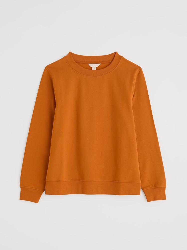 Seasalt Cornwall Yellow Mappa Brushed Sweatshirt - Image 4 of 5