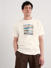 Seasalt Cornwall White Mens Midwatch 100% Cotton T-Shirt - Image 1 of 5