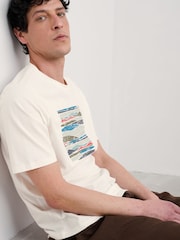 Seasalt Cornwall White Mens Midwatch 100% Cotton T-Shirt - Image 3 of 5