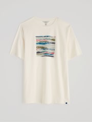Seasalt Cornwall White Mens Midwatch 100% Cotton T-Shirt - Image 4 of 5