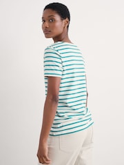 Seasalt Cornwall Blue 100% Cotton Sailor T-Shirt - Image 2 of 5