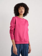 وردي - Seasalt Cornwall Mappa Brushed Sweatshirt - صورة 1 من 5