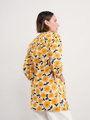 Seasalt Cornwall Yellow Aventurier Printed 100% Cotton Tunic - Image 2 of 5