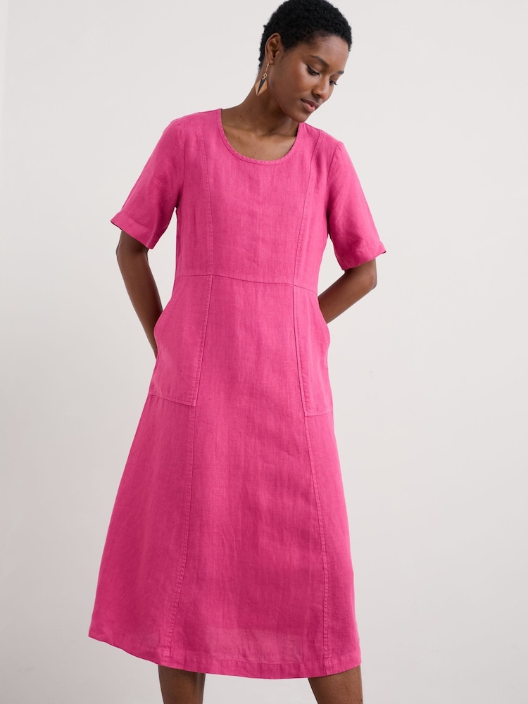 Pink - Seasalt Cornwall Grass Wave Maxikleid aus 100 % Leinen in Petite-Größe - Bild 2 von 5 Pink - Seasalt Cornwall Grass Wave Maxikleid aus 100 % Leinen in Petite-Größe - Bild 2 von 5