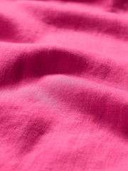 Seasalt Cornwall Pink Petite Grass Wave 100% Linen Midi Dress - Image 5 of 5