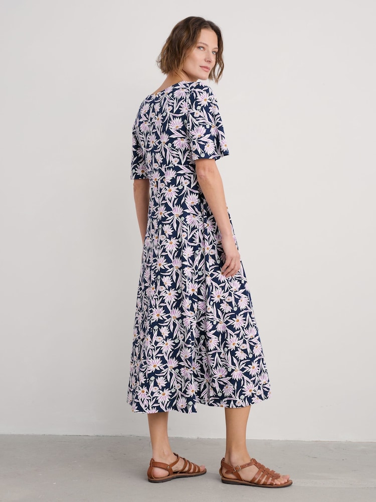 Seasalt Cornwall Navy Bell Gable Above-Ankle Dress - Image 1 of 5