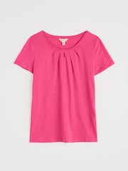 Seasalt Cornwall Pink Light Pink Appletree Keyhole Detail T-Shirt - Image 4 of 5