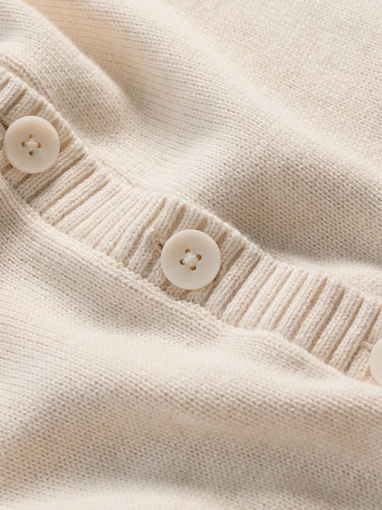 Natural - Seasalt Cornwall Gillan Creek 100% Cotton Short-Sleeve Cardigan - Image 5 of 5