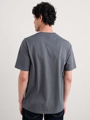 Seasalt Cornwall Grey Mens Midwatch 100% Cotton T-Shirt - Image 2 of 5