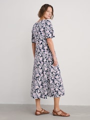 Seasalt Cornwall Navy Petite Bell Gable Above-Ankle Dress - Image 2 of 5