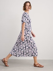 Seasalt Cornwall Navy Petite Bell Gable Above-Ankle Dress - Image 3 of 5