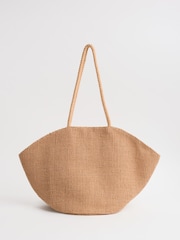 Natur - Seasalt Cornwall Alkanet Jute Clam-Shaped Bag - Bild 1 von 8