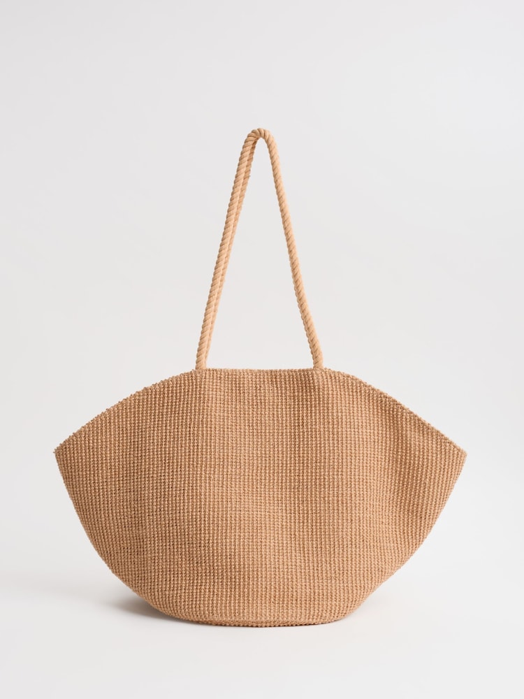 Natur - Seasalt Cornwall Alkanet Jute Clam-Shaped Bag - Bild 1 von 8