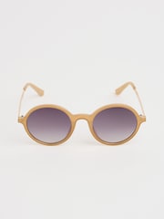Seasalt Cornwall Yellow Cascade Round Sunglasses - Image 1 of 5