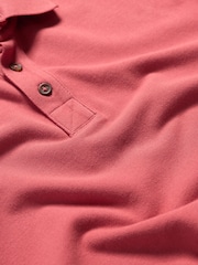 Seasalt Cornwall Pink Mens Balefire 100% Cotton Jersey Polo Shirt - Image 5 of 5
