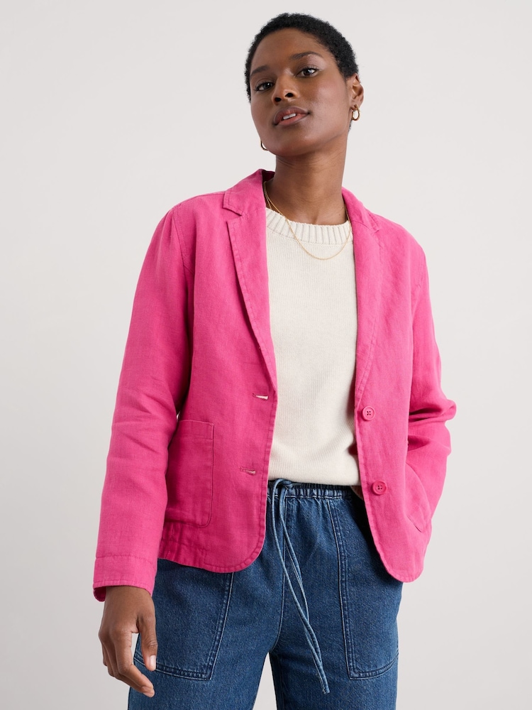 Rosa - Seasalt Cornwall Blinker Linen Blazer - Imagen 1 de 5