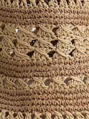 Seasalt Cornwall Natural Orchard Crochet Garden Hat - Image 5 of 5