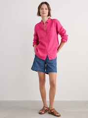 Seasalt Cornwall Pink Hazel Branch Shirt - Image 3 of 5