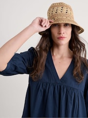 Seasalt Cornwall Natural Orchard Garden Hat - Image 2 of 5