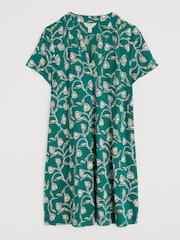 Seasalt Cornwall Blue Wreathe Short Sleeve Jersey Tunic - Image 4 of 5