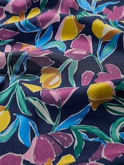 Seasalt Cornwall Blue Petite Multi Housel Bay Satin Cami Dress - Image 7 of 7