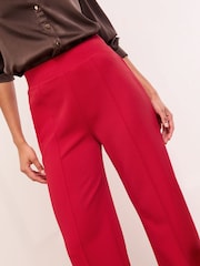 Lipsy Red Petite High Waist Wide Leg Trousers - Image 2 of 5