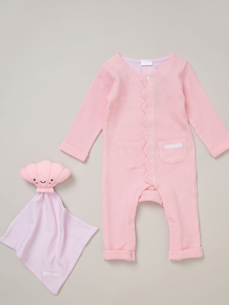 Rock-A-Bye Baby Boutique Waffle Romper and Comforter Set - Image 1 of 5 Rock-A-Bye Baby Boutique Waffle Romper and Comforter Set - Image 1 of 5
