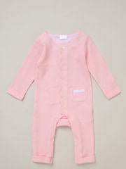 Rock-A-Bye Baby Boutique Blue 100% Cotton Waffle Romper and Comforter Set - Image 2 of 5
