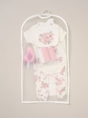 Rock-A-Bye Baby Boutique Pink 100% Cotton Print Gift Set 10 Piece - Image 2 of 6