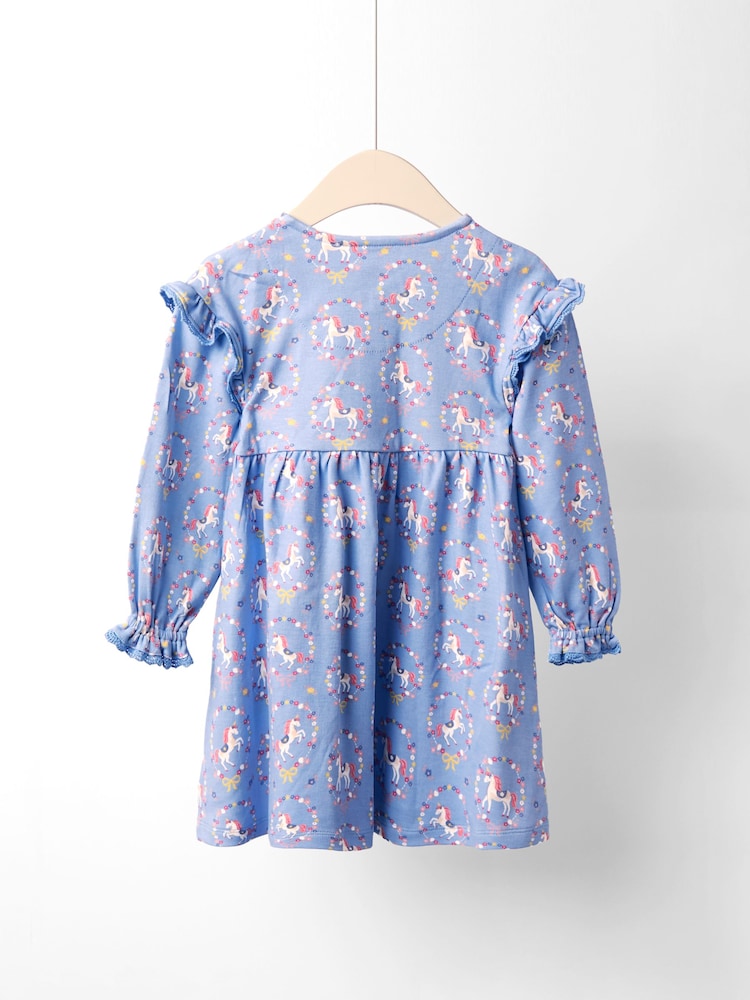 JoJo Maman Bébé Drop Shoulder Printed Pet In Pocket Dress - صورة 2 من 4 JoJo Maman Bébé Drop Shoulder Printed Pet In Pocket Dress - صورة 2 من 4