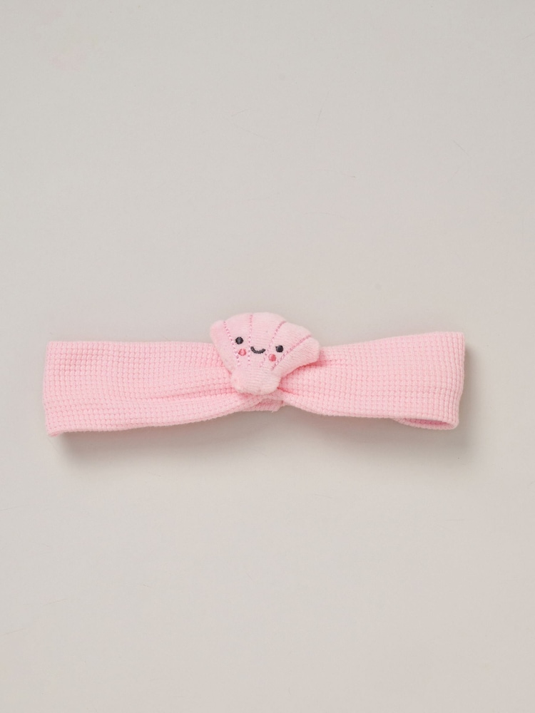 Rock-A-Bye Baby Boutique Waffle 100% Cotton Dress and Headband Outfit Set - Image 5 of 5