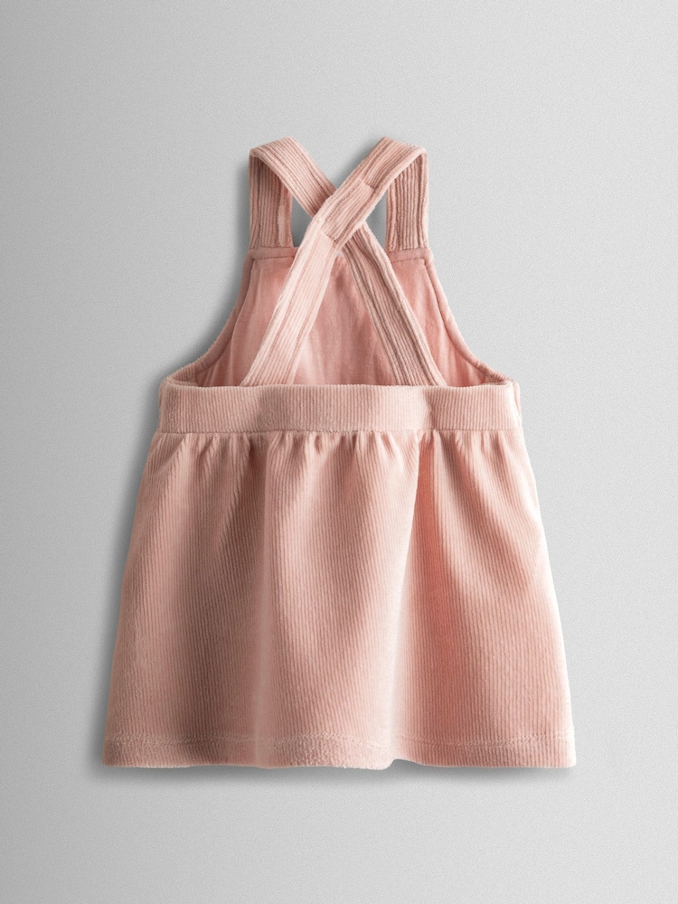 pink dungaree dress Canvas dungaree dress