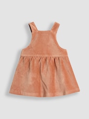 JoJo Maman Bébé Brown Dungaree Dress & Body Set - Image 3 of 5