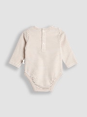 JoJo Maman Bébé Brown Dungaree Dress & Body Set - Image 5 of 5