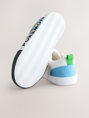 White Colourblock Pokemon Elastic Lace Trainers - Image 5 of 5