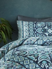 Vantona Blue Mai Blossom Quilt Cover Set - Image 2 of 5