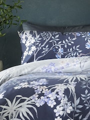 Vantona Blue Mai Blossom Quilt Cover Set - Image 6 of 9
