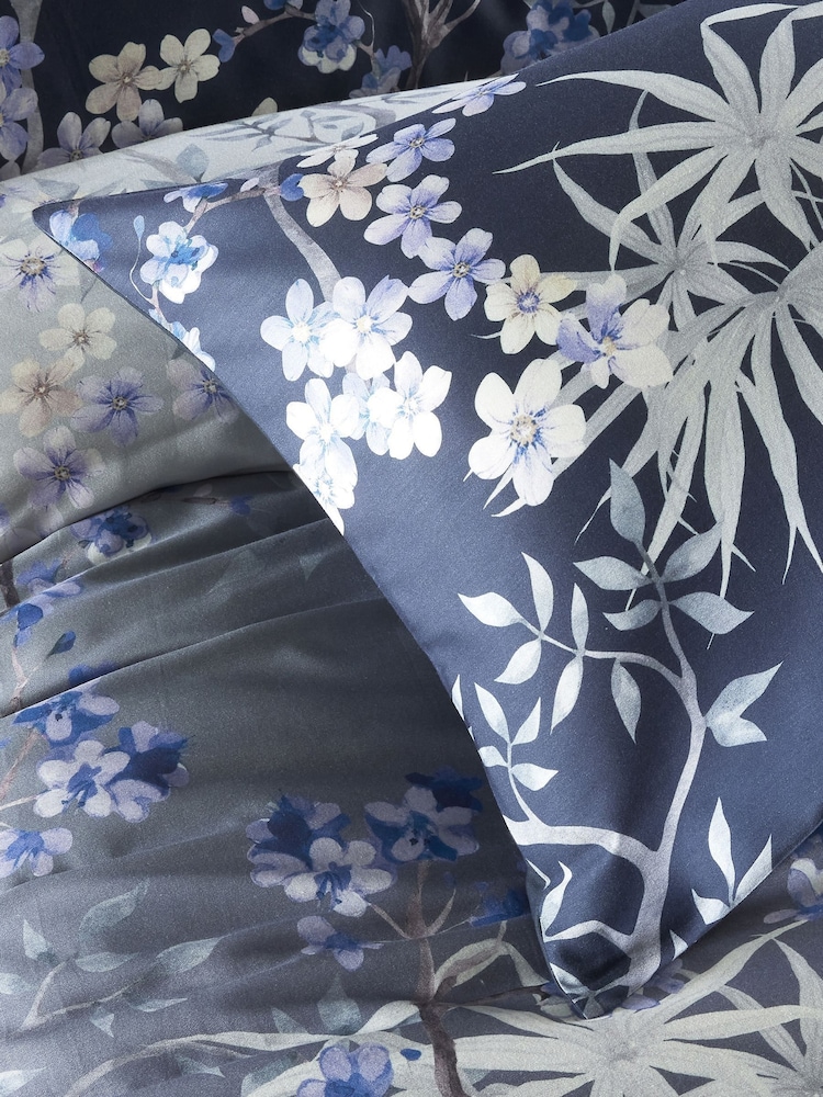 Vantona Blue Mai Blossom Quilt Cover Set - Image 9 of 9