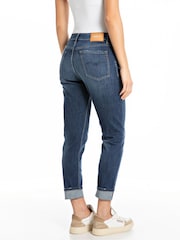 Replay Mid Blue Denim Boyfriend Fit Marty Jeans - Image 2 of 3