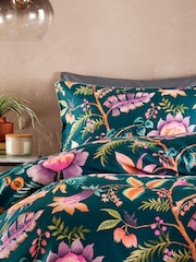 Vantona Teal Blue Anika Quilt Cover Set - Image 2 of 5